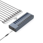 USB Hub Factory - OEM High Speed 7 Ports 3.0 36W Power Adapter Switch