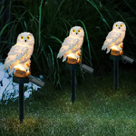 Solar Lawn Light Factory - OEM Owl Decorative Resin LED Stake