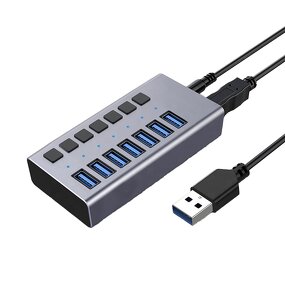 USB Hub Factory - OEM Custom 7 Port 3.1 Splitter with Power Supply
