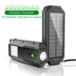 Solar Power Bank Factory - OEM High Quality Waterproof 20000mAh Fast Charging