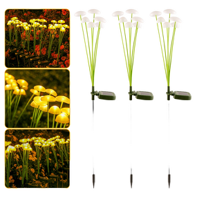 Solar Jellyfish Lamp Manufacturer - OEM Waterproof Fiber Optic Mushroom Floor