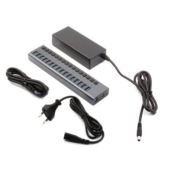 USB Hub Factory - OEM 16 Ports 3.0 High-speed Splitter Group Control