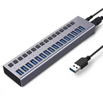 USB Hub Manufacturer - OEM 3.0 5Gbps 16 Port 12v Charging with Switch