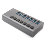 USB Hub Factory - OEM High Speed 7 Ports 3.0 36W Power Adapter Switch