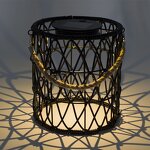 Solar Garden Light Manufacturer - OEM Woven Bamboo Atmosphere Projection