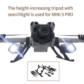 Drone Extension Pole Factory - OEM for DJI Mini 5 Pro Dual-Head Spotlight