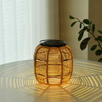 Solar Lantern Factory - OEM Rattan Outdoor Bamboo Retro Hollow