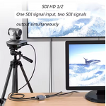 SDI Splitter Manufacturer - OEM 1 in 2 Out HD-SDI 1080P 60Hz Aluminum