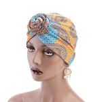 Women Turban Manufacturer - OEM Muslim Stretch Print Big Flower Headband
