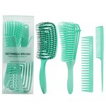 Plastic Comb Set Manufacturer - OEM 4pcs Barber Accessories Massage Comb