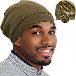 Sleep Cap Manufacturer - OEM Satin Silk Lined Soft Chemo Slouch Bonnet