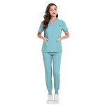 Medical Scrubs Manufacturer - OEM Spandex Jogger Sets Custom Logo Nursing