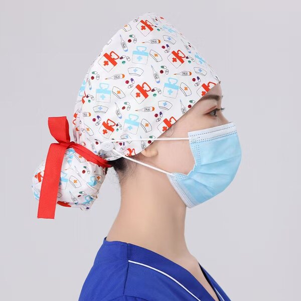Medical Surgical Hat Manufacturer - OEM New Cotton Operating Room Sweat-absorbent