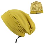 Sleep Cap Manufacturer - OEM Satin Silk Lined Soft Chemo Slouch Bonnet