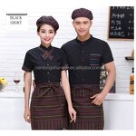 Waiter Uniform Manufacturer - OEM Hotel Restaurant Cafe Overalls Unisex