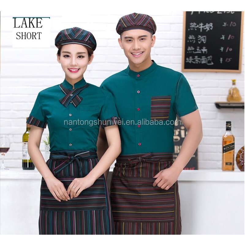 Waiter Uniform Manufacturer - OEM Hotel Restaurant Cafe Overalls Unisex