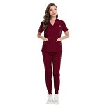 Medical Scrubs Manufacturer - OEM Spandex Jogger Sets Custom Logo Nursing