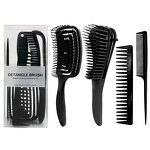 Plastic Comb Set Manufacturer - OEM 4pcs Barber Accessories Massage Comb
