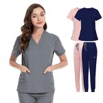 Medical Scrubs Manufacturer - OEM Spandex Jogger Sets Custom Logo Nursing