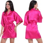 Satin Bathrobe Manufacturer - OEM High Quality Kimono Hairdressing Cape
