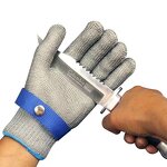 Metal Mesh Gloves Manufacturer - OEM A9 Anti-Cut Food Grade Stainless Steel Wire