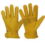 Safety Gloves Manufacturer - OEM OEM Yellow Men's Sheepskin Leather Working