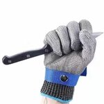 Metal Mesh Gloves Manufacturer - OEM A9 Anti-Cut Food Grade Stainless Steel Wire