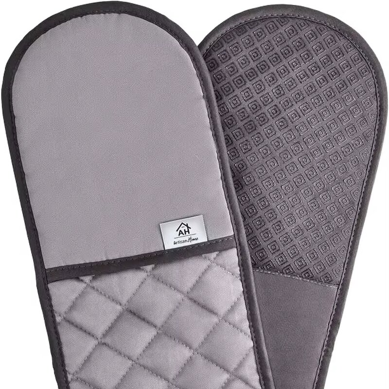Oven Mitts Factory - OEM Non-Slip Heat Resistant Silicone Set Flexible