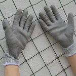 Construction Gloves Manufacturer - OEM HPPE EN388 Level 5 Anti-Cut PU Coated