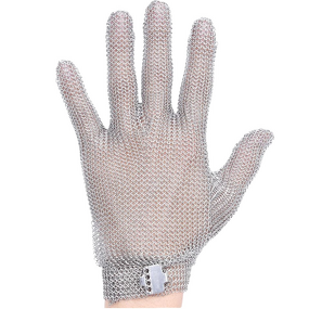 Metal Mesh Gloves Supplier - OEM Silver Thin Opera Length Chainmail Butcher