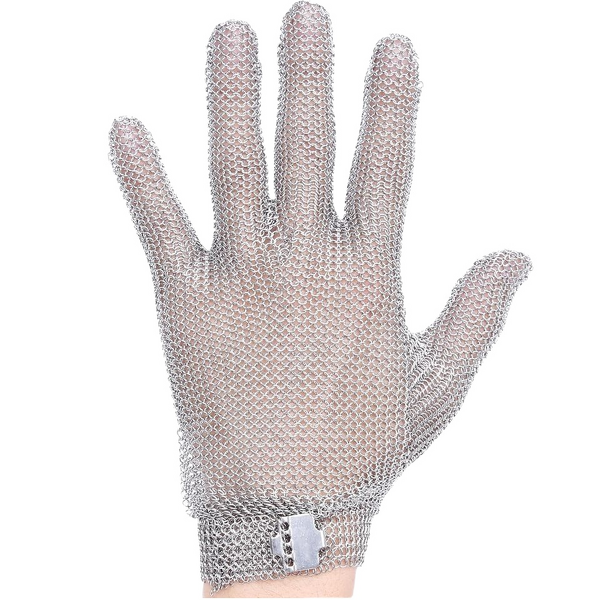 Metal Mesh Gloves Supplier - OEM Silver Thin Opera Length Chainmail Butcher