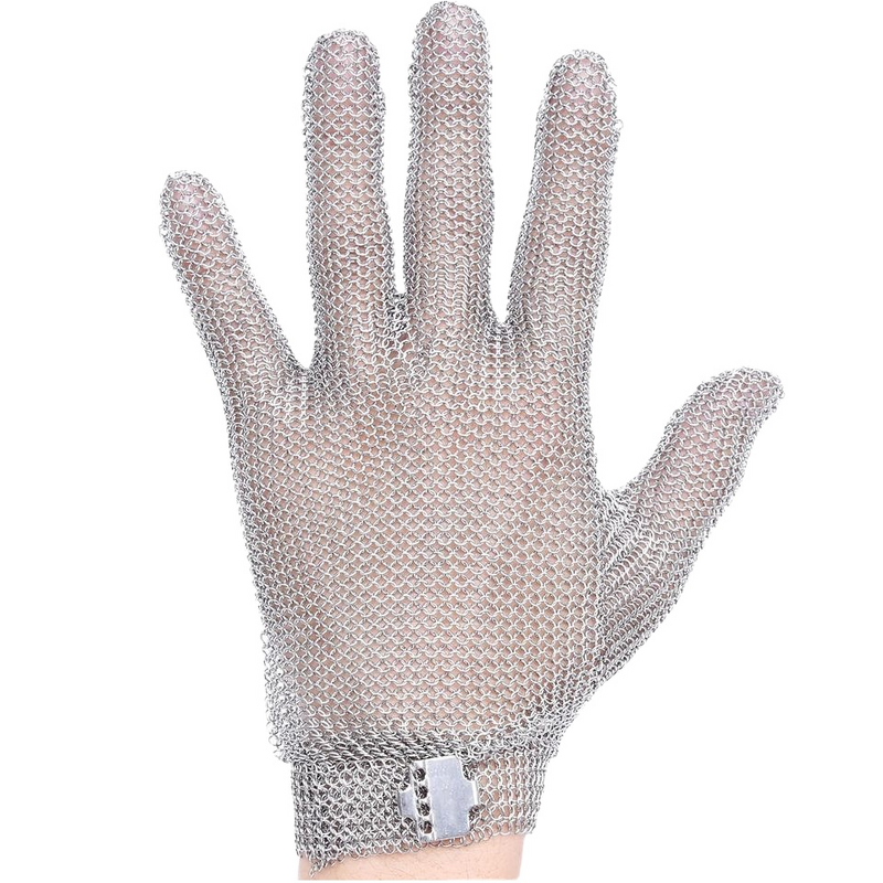Metal Mesh Gloves Supplier - OEM Silver Thin Opera Length Chainmail Butcher