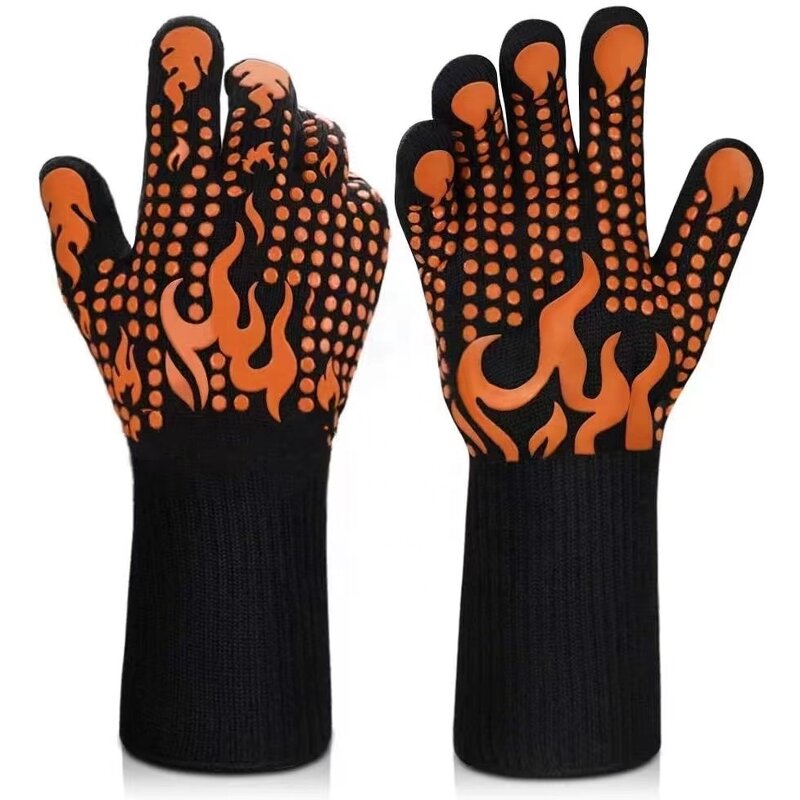 Heat Resistant Gloves Factory - OEM Customized Extreme Heat 1472F Silicone
