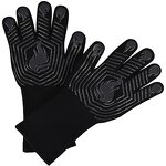 Oven Mitts Manufacturer - OEM Silicone Polyester Cotton Liner Printed Anti-Scalding