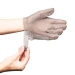 Metal Mesh Gloves Supplier - OEM Silver Thin Opera Length Chainmail Butcher