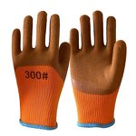 Warm Safety Gloves Supplier - OEM 300# Thickened Construction Site Latex Wool