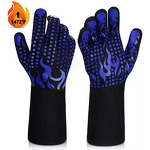 Oven Mitts Manufacturer - OEM Silicone Polyester Cotton Liner Printed Anti-Scalding