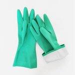 Nitrile Safety Gloves Manufacturer - OEM Custom Logo Green Acid Alkali Oil Resistant
