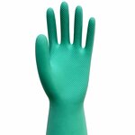 Nitrile Rubber Gloves Factory - OEM High Quality 15mil Green Cotton Flock Lined