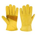 Safety Gloves Manufacturer - OEM OEM Yellow Men's Sheepskin Leather Working