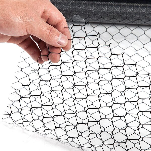 ESD PVC Curtain Factory - Transparent Grid with Carbon Lines 0.25mm Customizable Sizes