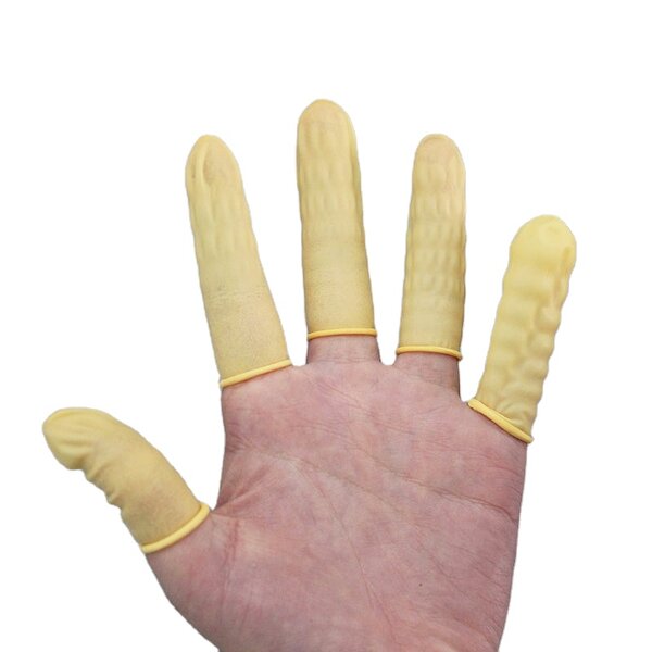 Antistatic Finger Cots Factory - Wholesale High Quality Anti-Static Yellow Latex Halogen Free