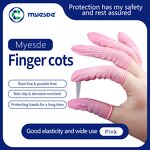 Finger Cots Factory - Class 100 Fingertip Textured Dust Free Natural Rubber Pink