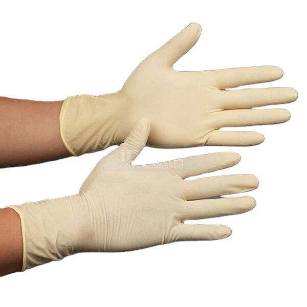 Latex Gloves Factory - OEM/ODM 9inch Natural Textured Tip Powder Free DI Wash