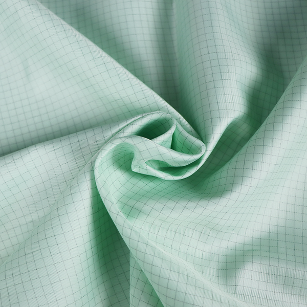 ESD Polyester Fabric Factory - Suzhou Manufacture Wholesale 100D 0.5cm Grid Conductive Wire