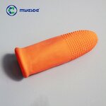 Antistatic Finger Cots Factory - Anti-static Anti-slip 100% Latex Disposable Orange