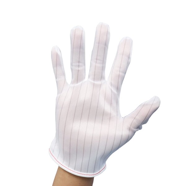 Antistatic Gloves Factory - High Quality Dust Free Cleanroom White with Conductive Wire