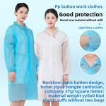 Disposable Coverall Factory - Lightweight PE Non-Woven Protective Isolation White Color