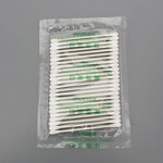 Cleanroom Swabs Factory - OEM/ODM Double Cotton Paper Shaft Pointed Tip Lint Free