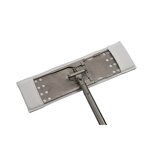ESD Mop Factory - OEM/ODM Stainless Steel Flat Microfibre Fabric Telescopic Handle